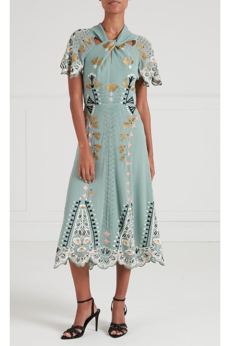 Rosalba Dress, Main, color, Jade Green