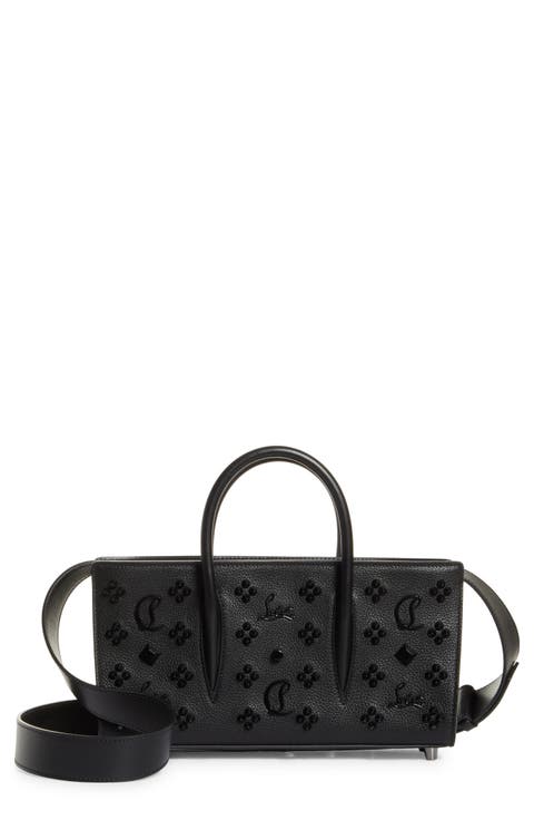 Paloma Loubinthesky Stud Calfskin Baguette Bag