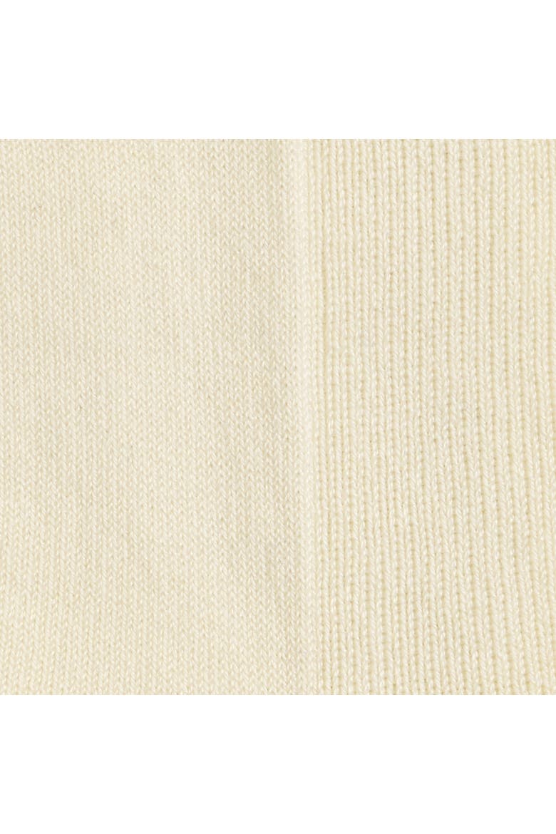 2-Pack Ribbed Panel Socks, Alternate, color, CREAM