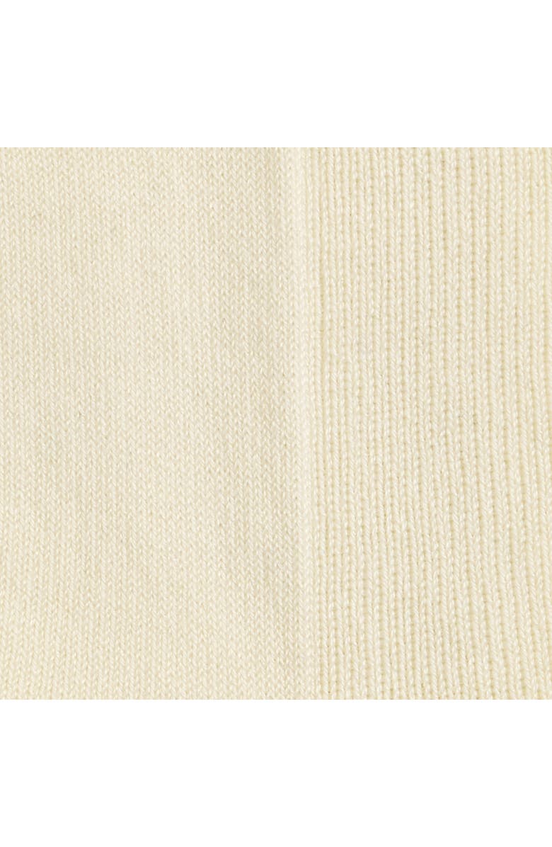 COS 2-Pack Ribbed Panel Socks, Alternate, color, Cream