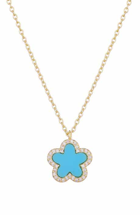 Adornia Flower Pendant Necklace