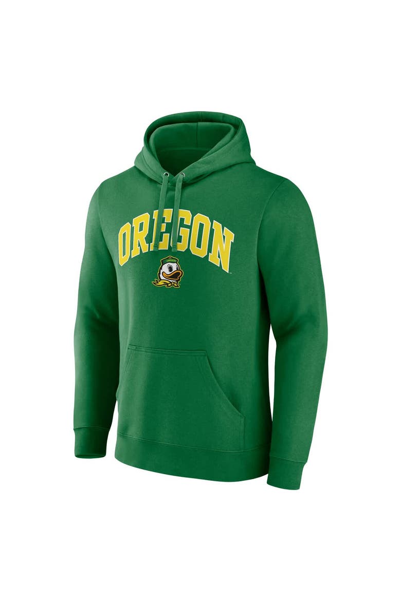 Men's Fanatics Green Oregon Ducks Arched Logo Pullover Hoodie, Alternate, color, Green