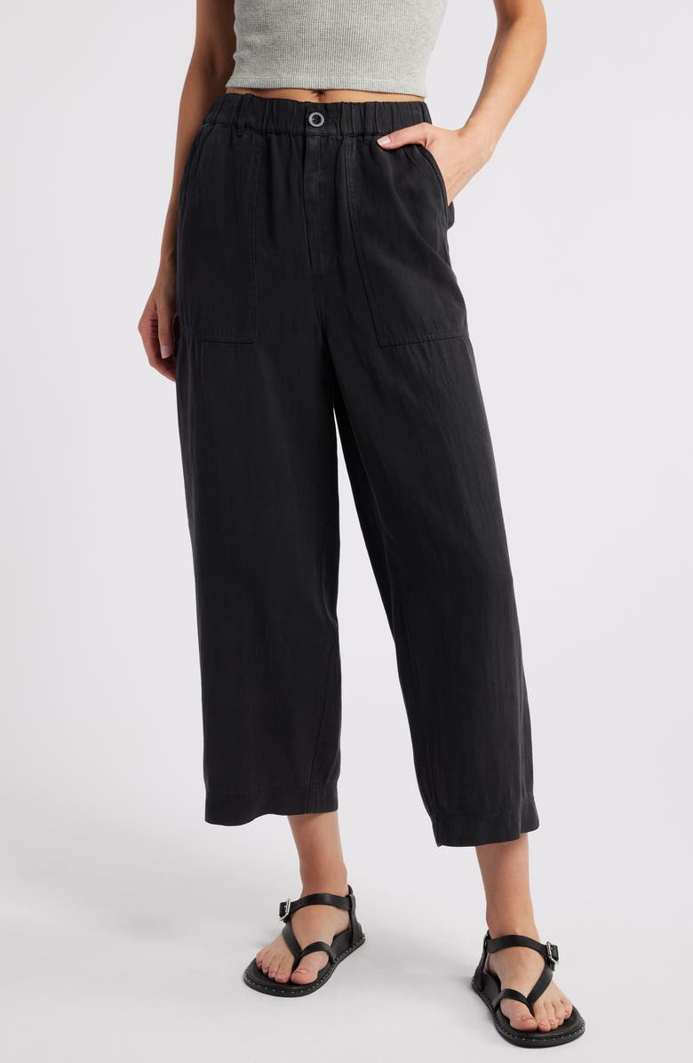 Treasure & Bond Crop Straight Leg Utility Pants, Main, color, 