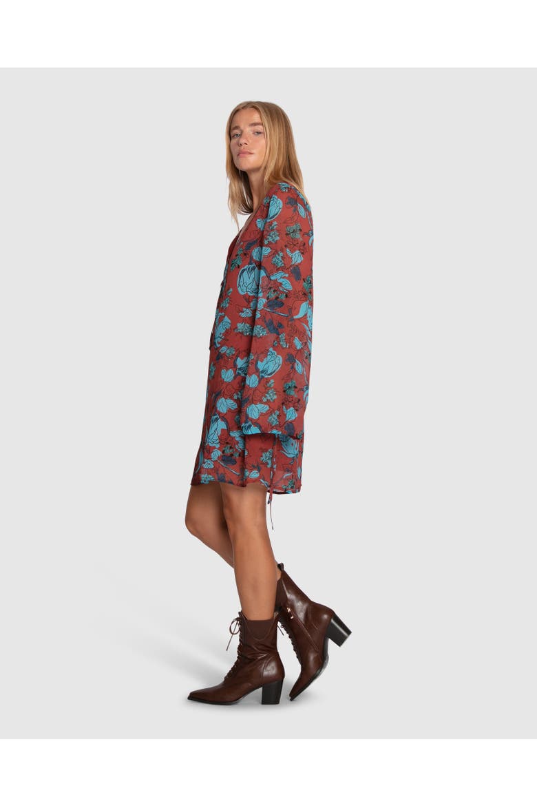 Star Eyes Mini Dress, Alternate, color, Burgundy