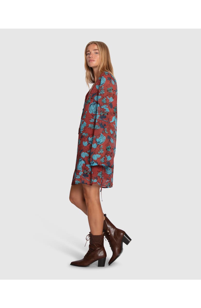 Belle & Bloom Star Eyes Mini Dress, Alternate, color, Burgundy