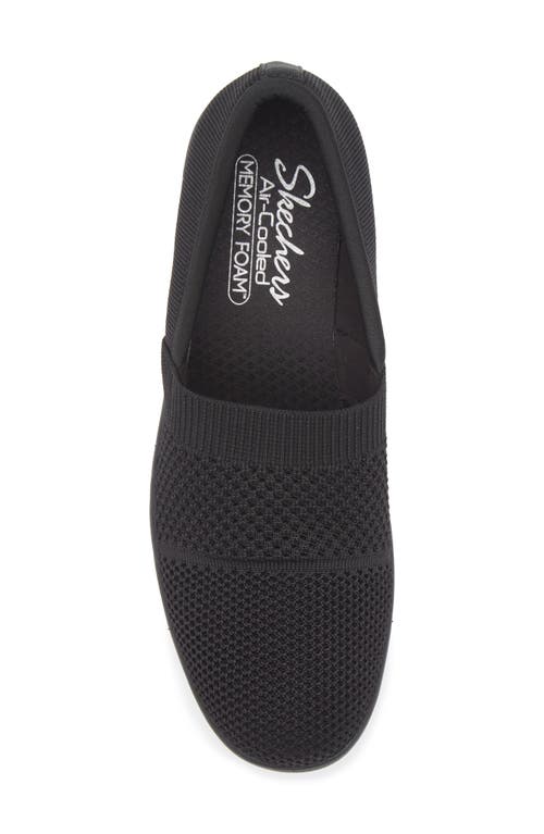 Skechers Pier Lite Wedge Slip-on Sneaker In Black