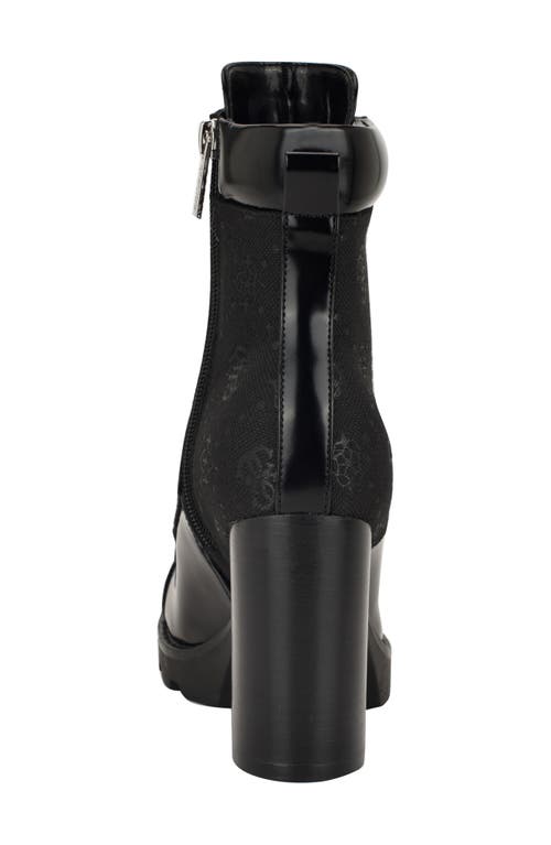 Guess Nellsan Lug Sole Bootie In Black