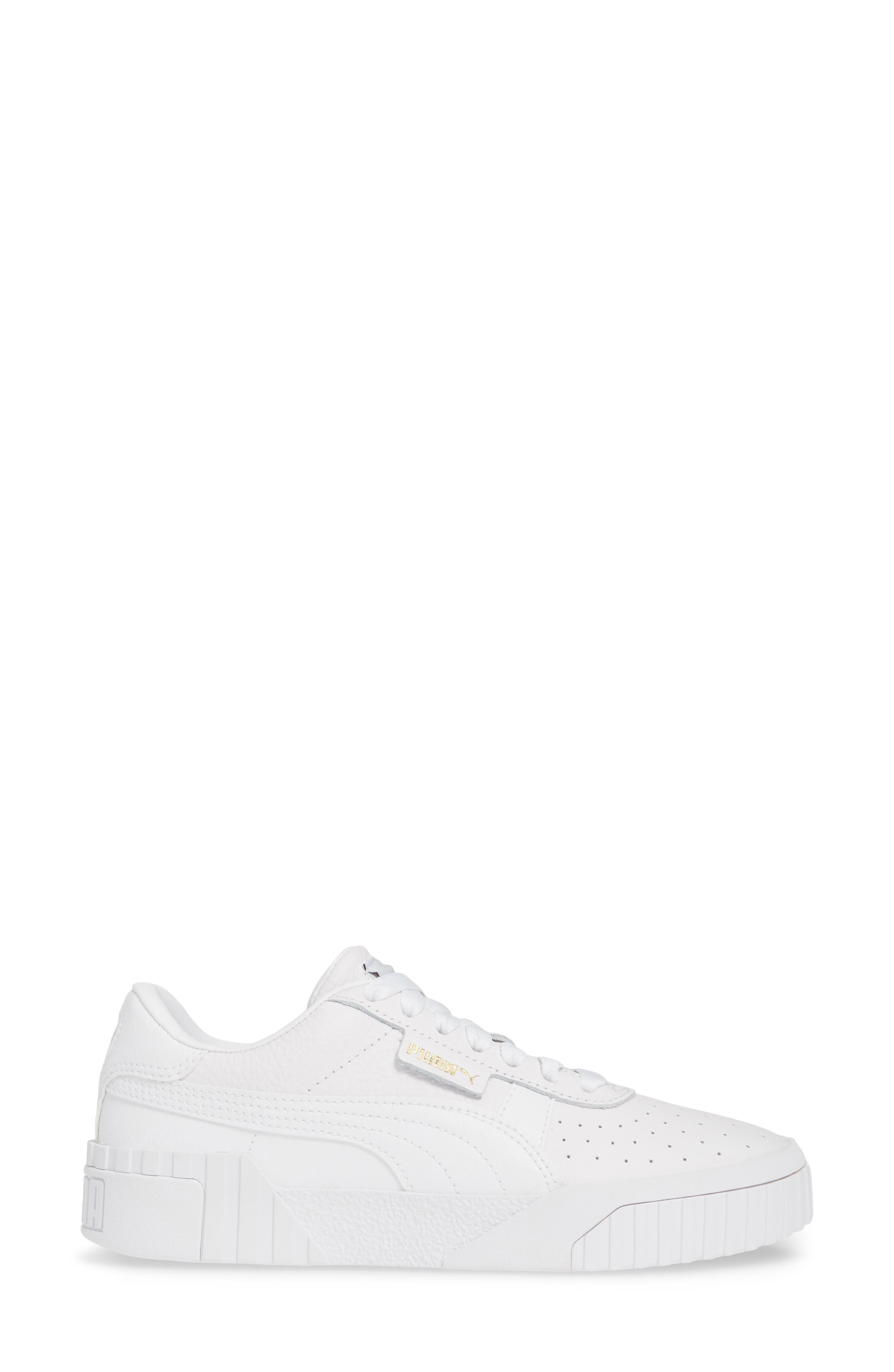 Cali Sneaker, Alternate, color, PUMA WHITE/ PUMA WHITE/ PINK