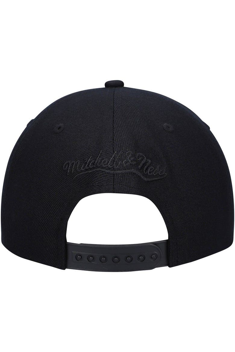 Men's Mitchell & Ness Black/Light Blue New Jersey Nets Pastel Snapback Hat, Alternate, color, Black