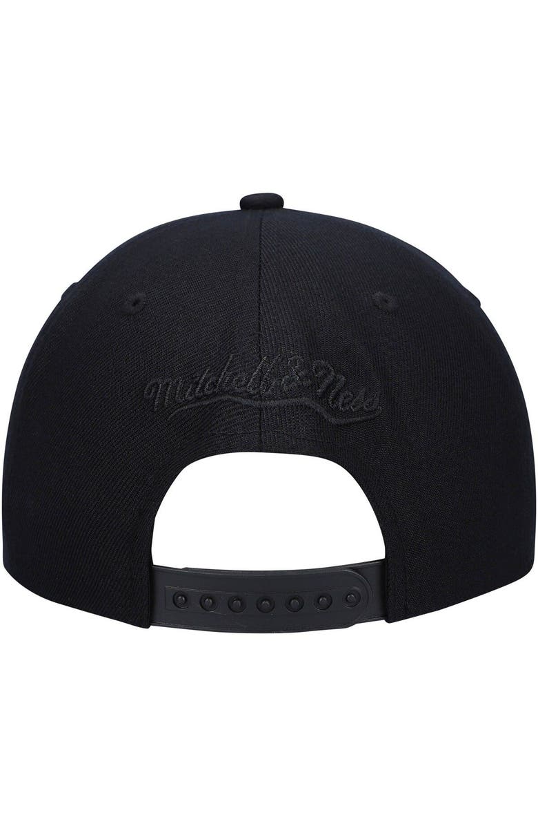 Mitchell & Ness Men's Mitchell & Ness Black/Light Blue New Jersey Nets Pastel Snapback Hat, Alternate, color,