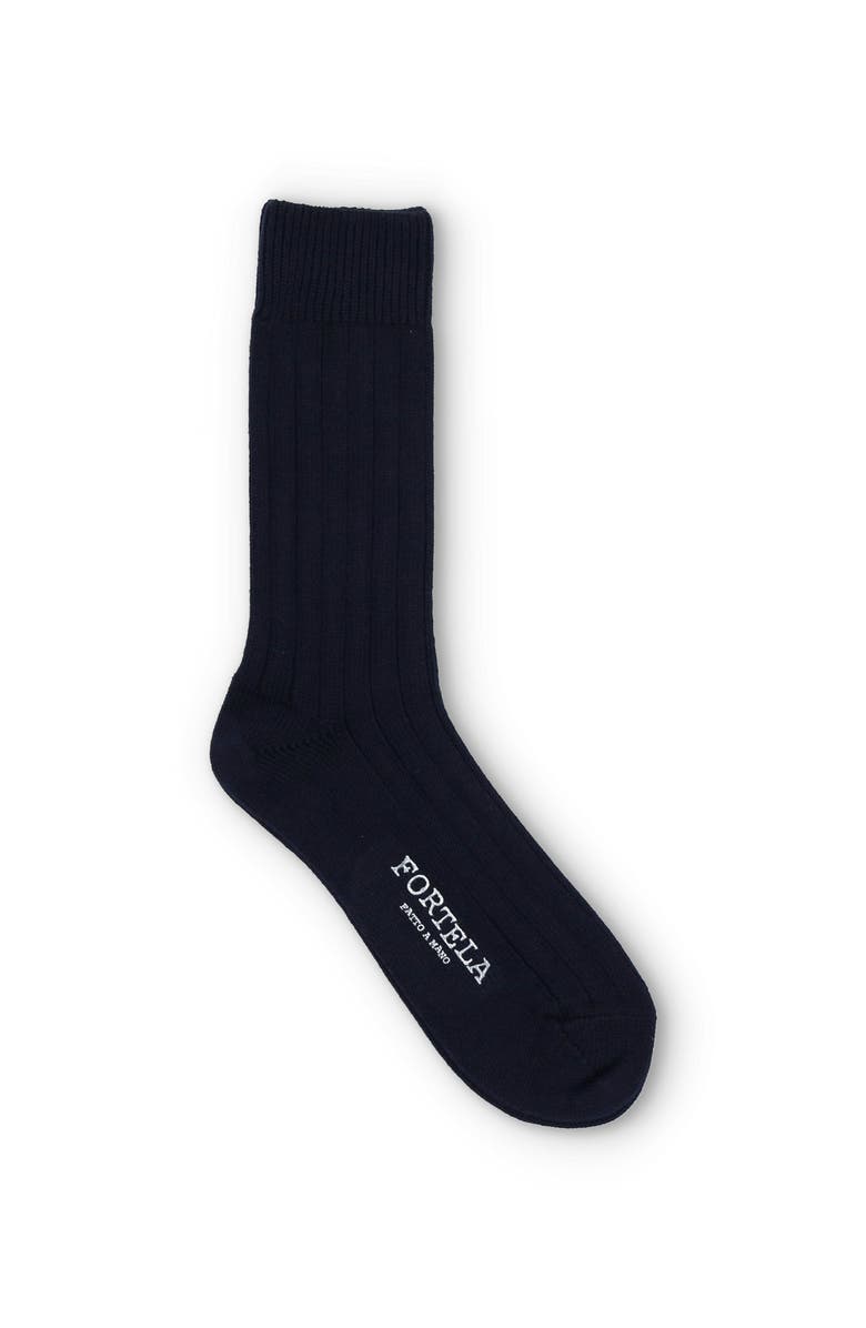 Fortela Hill Wide Rib Socks, Main, color, Ecru