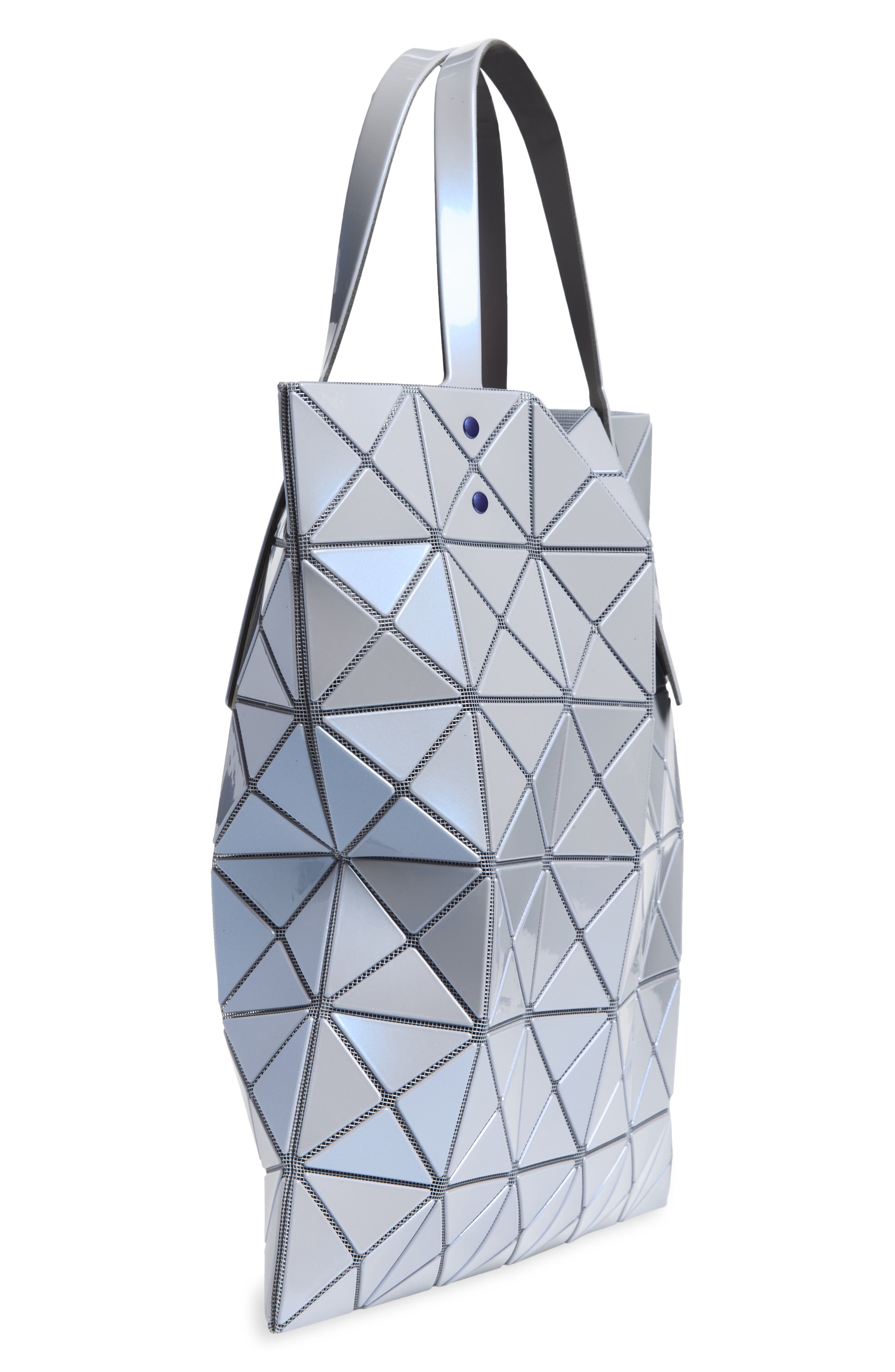 Lucent One-Tone PVC Tote, Alternate, color, BLUE GRAY
