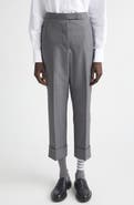Thom Browne Back Strap Wool Cuff Crop Pants
