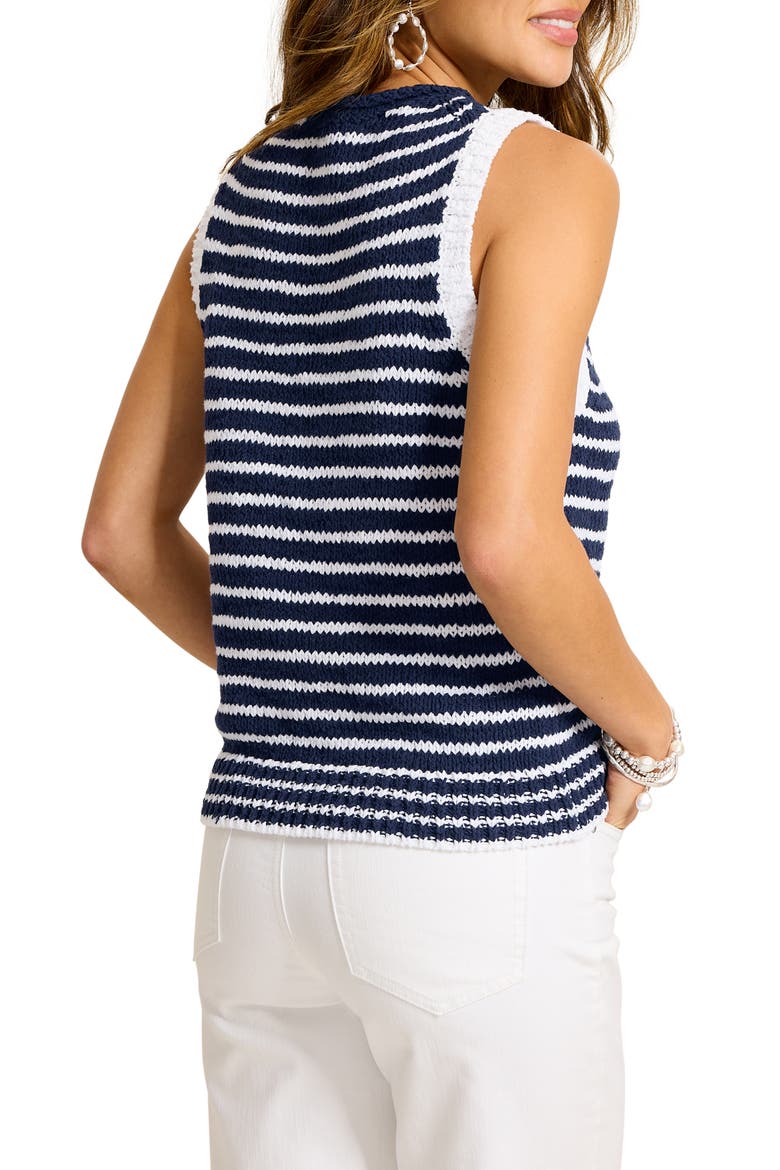 Harbor Pebble Stripe Jersey Stitch Tank, Alternate, color, COASTLINE