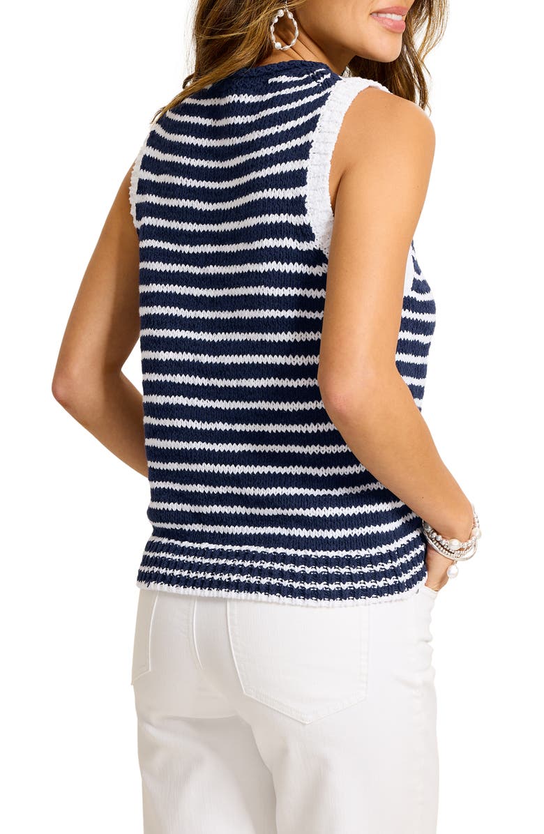 Tommy Bahama Harbor Pebble Stripe Jersey Stitch Tank, Alternate, color, Coastline