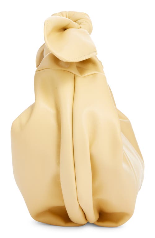 Topshop Sameena Bow Knot Faux Leather Shoulder Bag In Yellow