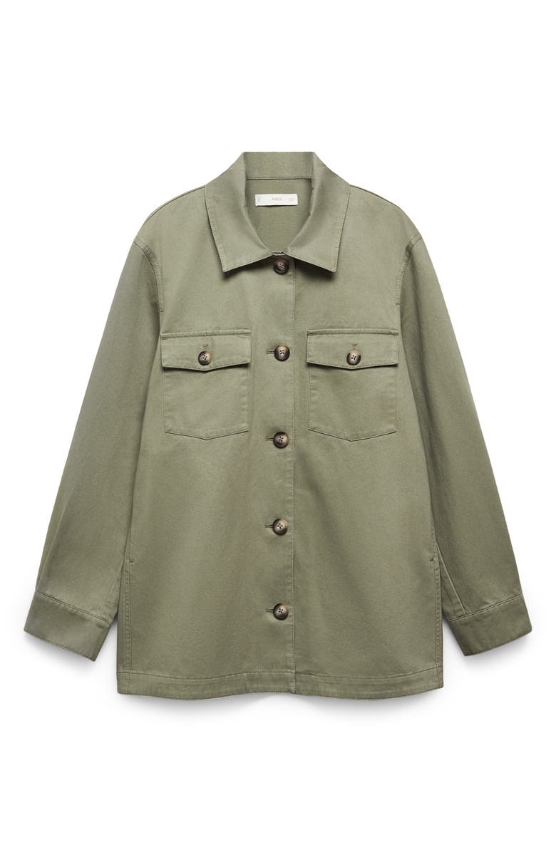 MANGO Cotton Overshirt, Alternate, color, 