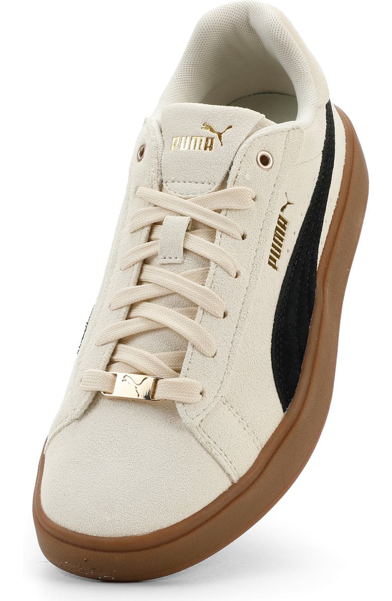 PUMA Aveline Sneaker, Alternate, color, Alpine Snow/ Black/ Gold