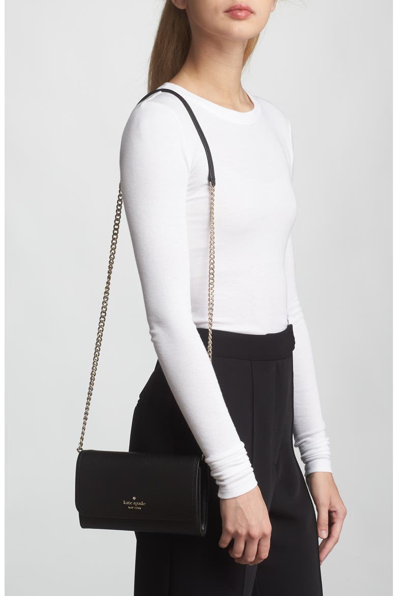 cameron wallet on a chain, Alternate, color, BLACK