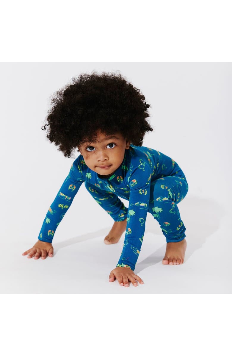 Bellabu Bear Baby Monaco Blue Convertible Footie, Alternate, color, Monaco Blue