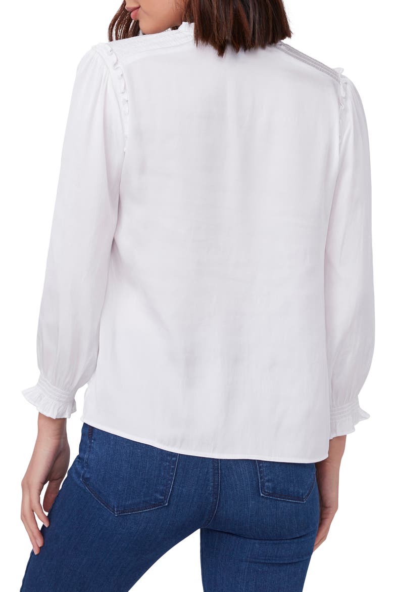 Kaylynn Peasant Top, Alternate, color, WHITE