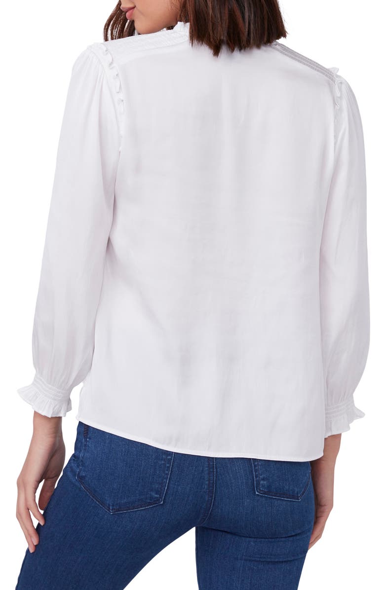 PAIGE Kaylynn Peasant Top, Alternate, color, White