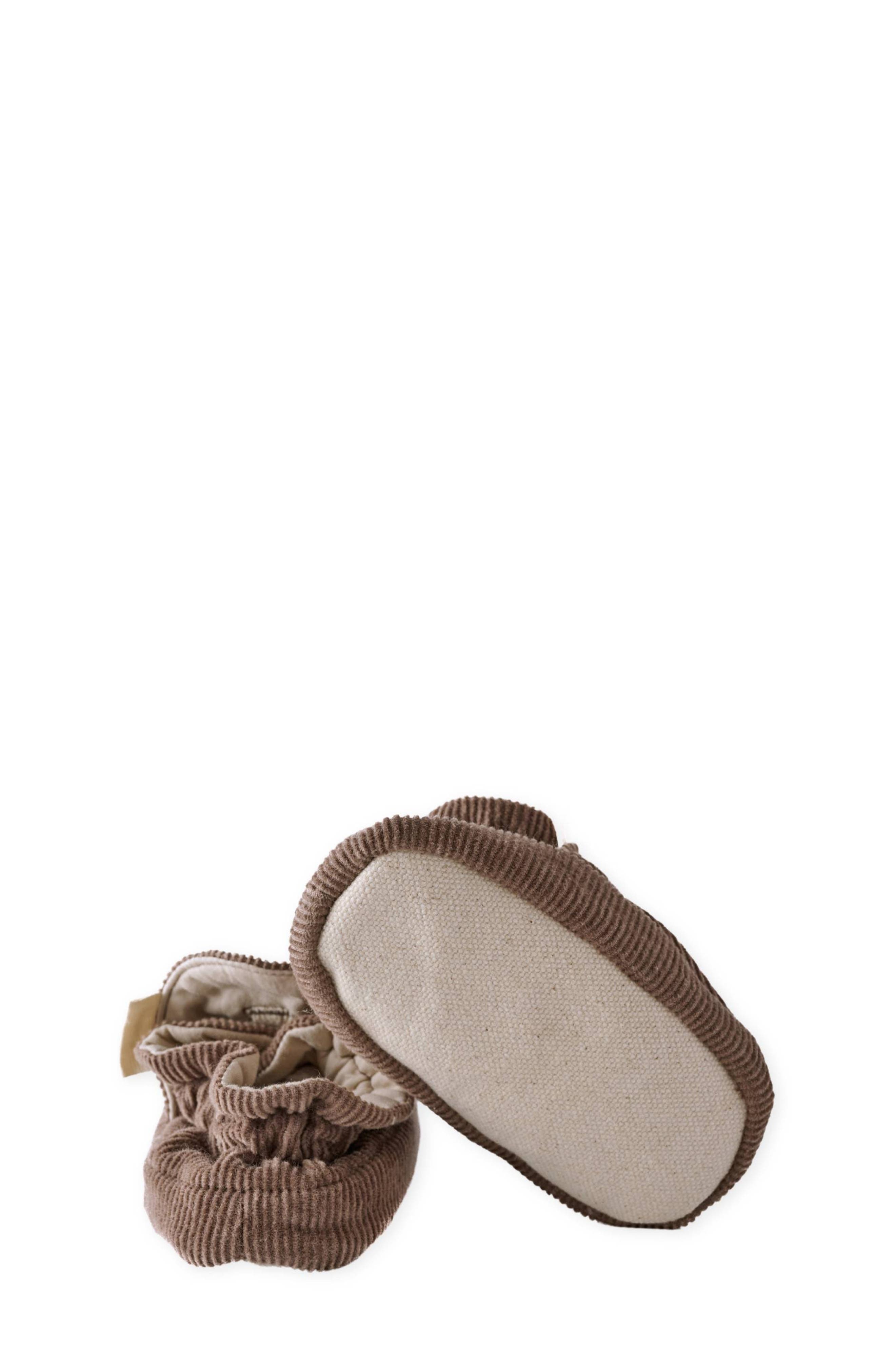 Pehr Organic Cotton Corduroy Bootie, Alternate, color, Portobello