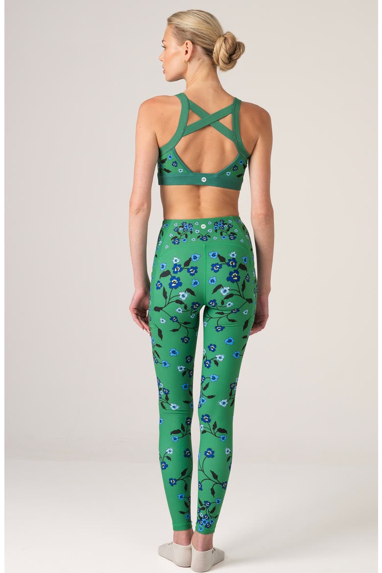 Emerald Echo Reversible Racerback Sports Bra, Alternate, color, Green