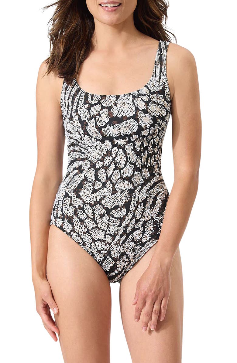 Tommy Bahama Playa Brava Reversible One-Piece Swimsuit, Alternate, color, 
