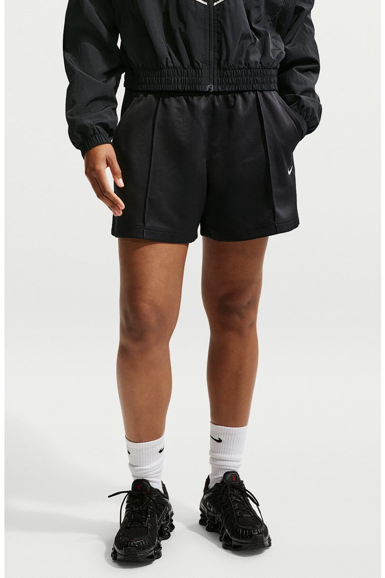 Pintuck Shorts, Main, color, BLACK/ BLACK/ SAIL