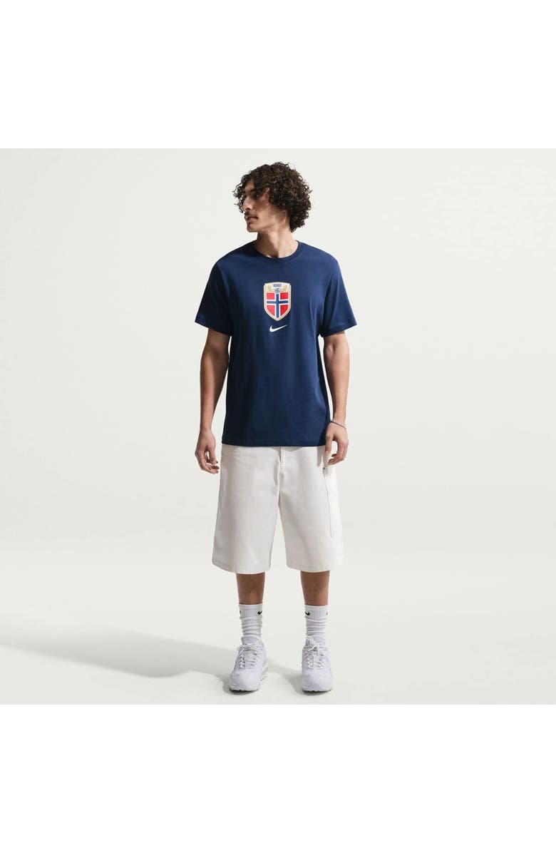 Nike Men's Nike Navy Norway National Team Crest T-Shirt, Main, color, Navy