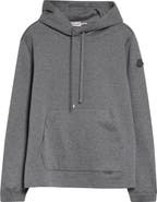 Moncler Leather Logo Patch Cotton Blend Hoodie