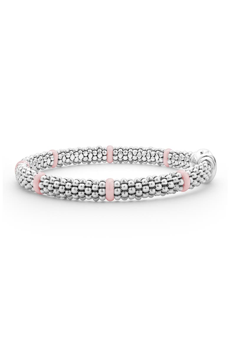 Pink Caviar Ceramic Station Bracelet (Nordstrom Exclusive), Alternate, color, PINK