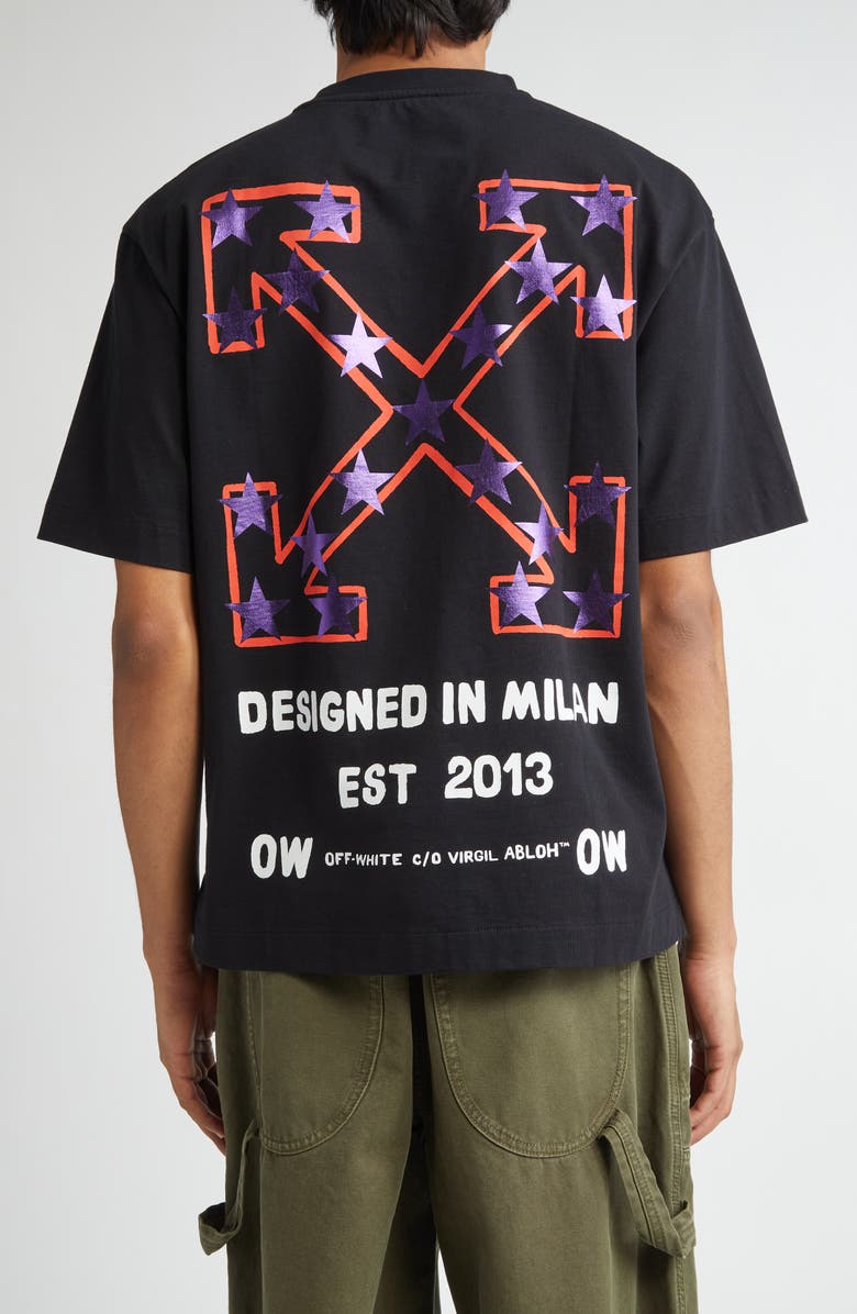 Off-White Star Arrow Cotton Graphic T-Shirt, Alternate, color, 