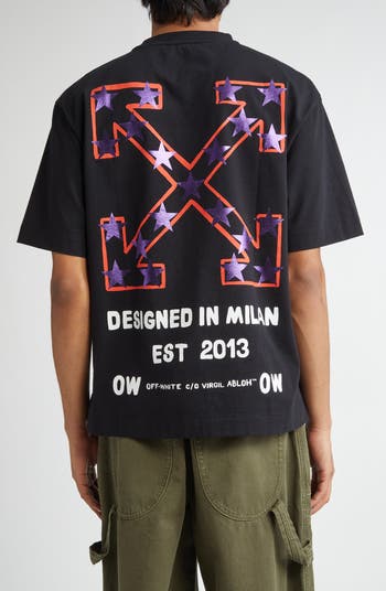 Star Arrow Cotton Graphic T-Shirt