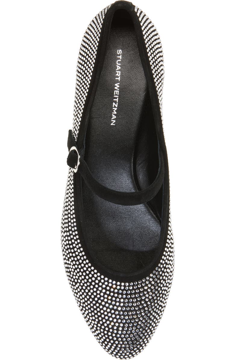 Stuart Weitzman Analiese Mary Jane Flat, Alternate, color, Clear/ Black
