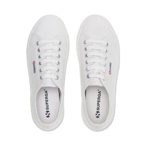 Superga 2740 Platform Sneakers In White