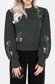 Disturbia Fable Embroidered Knit Jumper