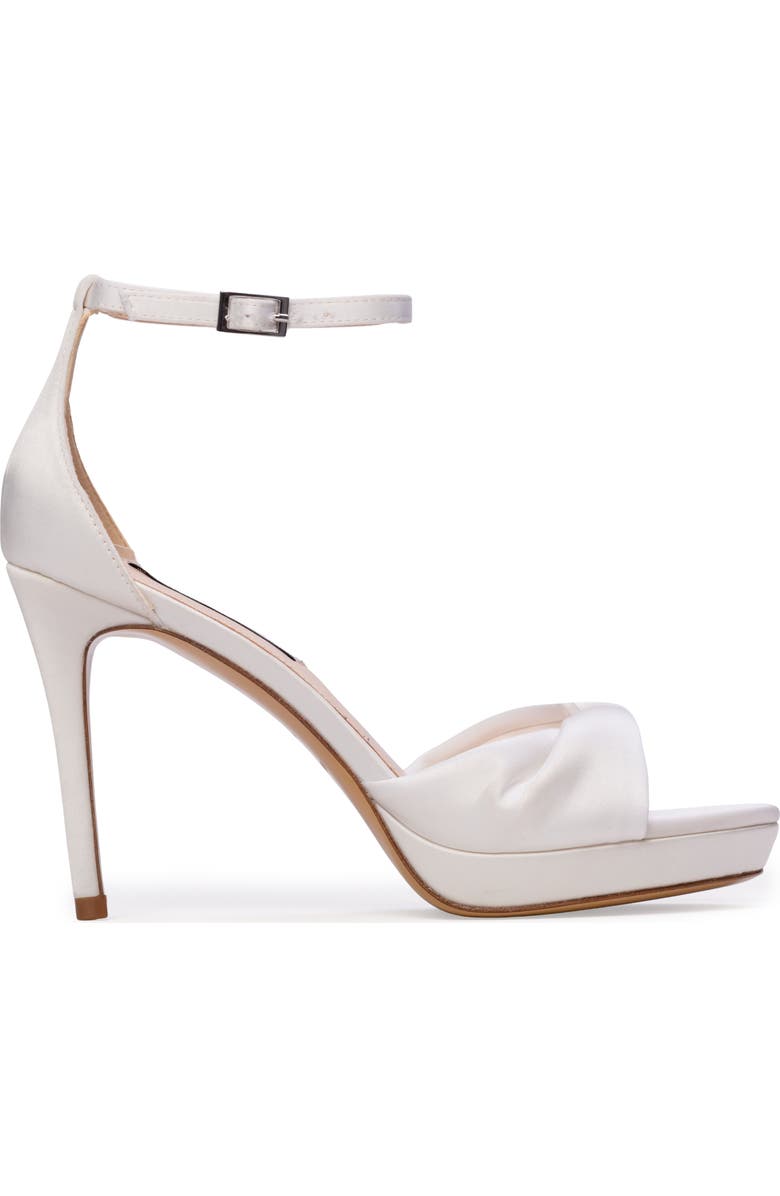 Anne Barge Amour Sandal, Main, color, White Satin
