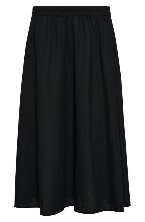 Barbour Elsie Midi Skirt In Black