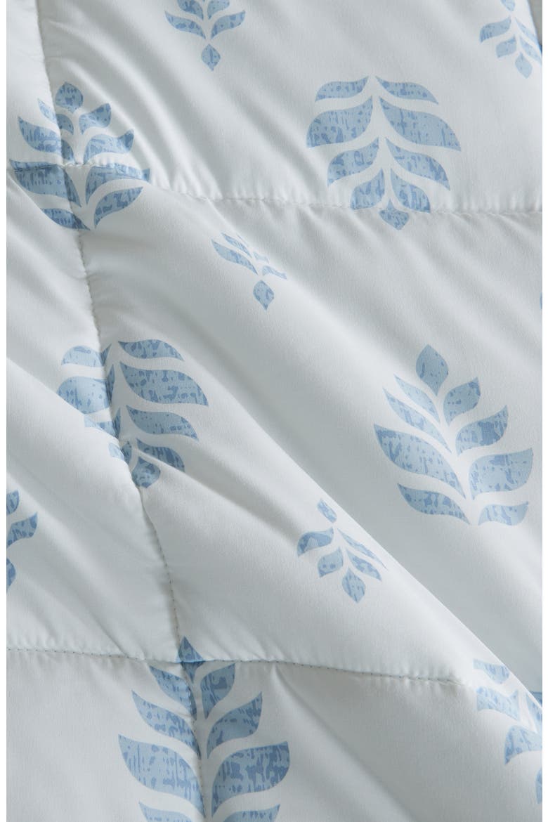 Reversible Print Comforter Set, Alternate, color, WHITE BLUE FLORAL PRINT