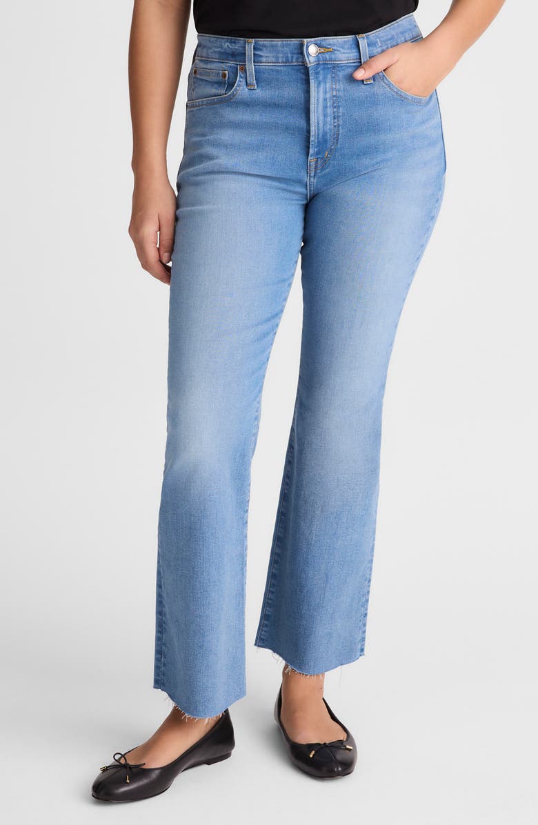 Madewell The Crop Flare Jeans, Alternate, color, Coastal Blue Wash