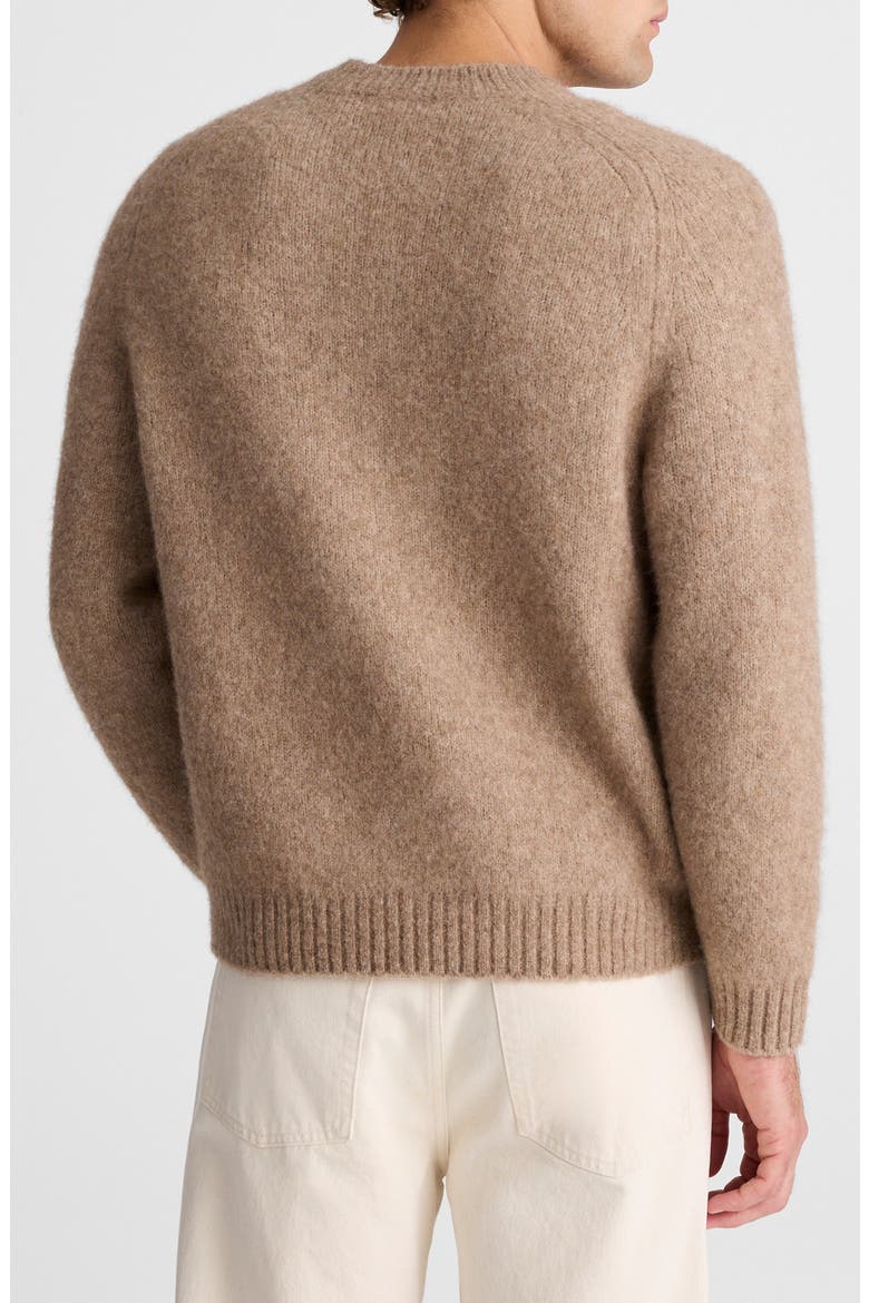 Crewneck Sweater, Alternate, color, HEATHER BROWN