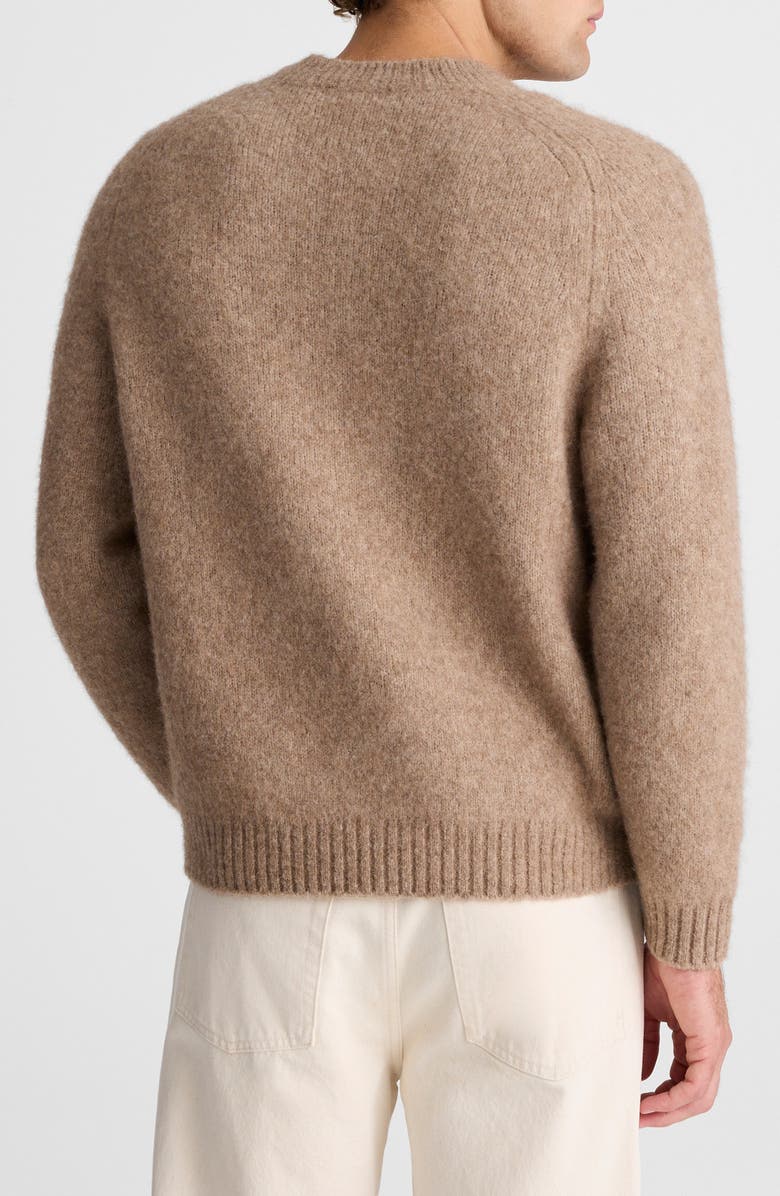 Madewell Crewneck Sweater, Alternate, color, Heather Brown
