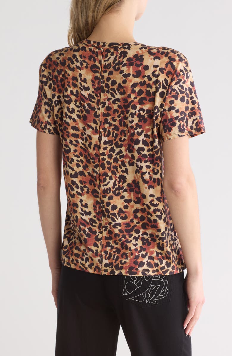 AG Henson Animal Print Stretch Cotton Tee, Alternate, color,