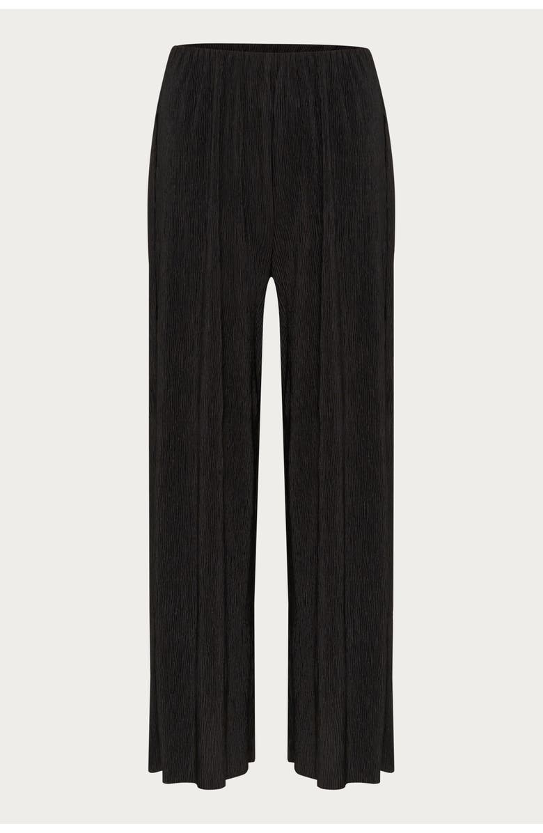 Kaffe KAiben Wide Legs Elastic Waist Trousers, Alternate, color, Black Deep