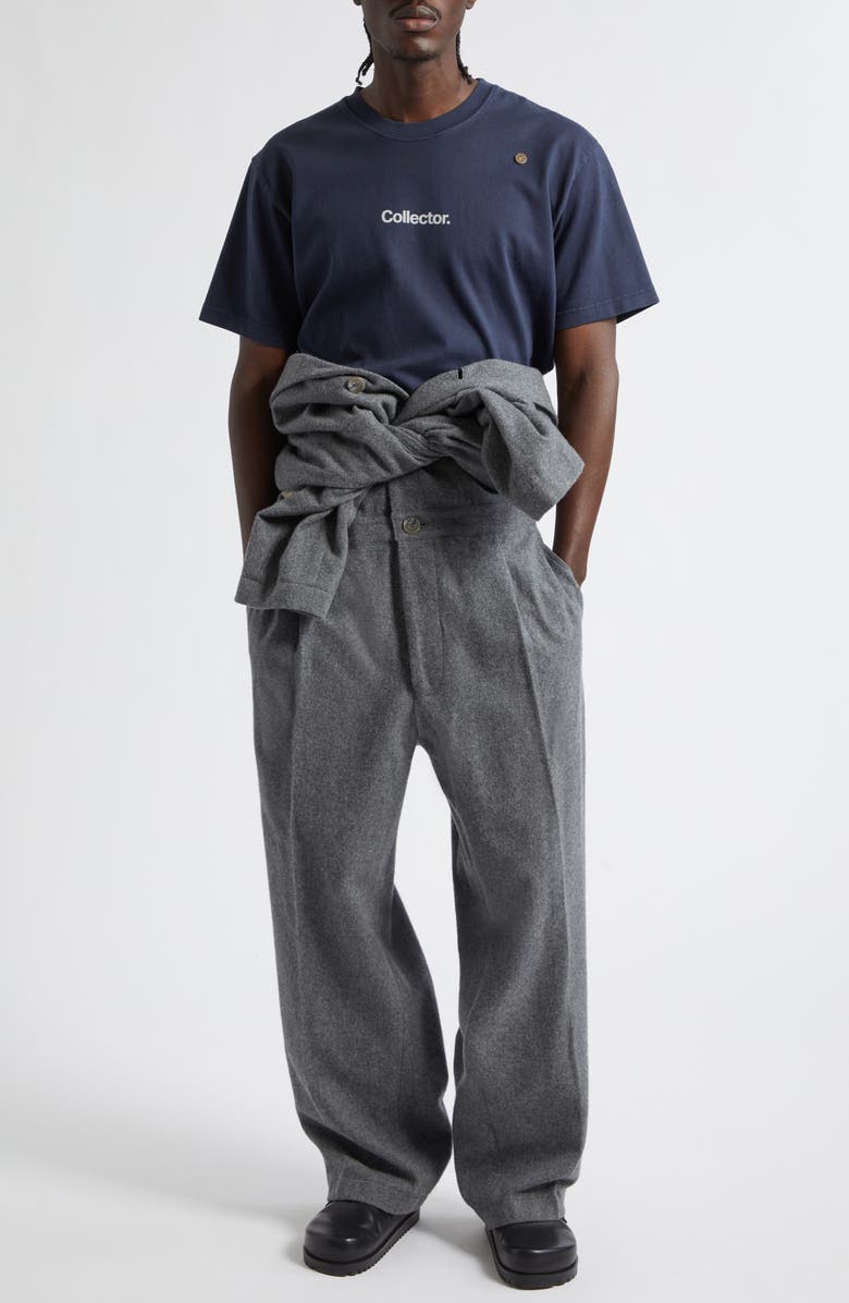 SONG FOR THE MUTE x Birkenstock The Collector Tailored Wool & Nylon Felted Jumpsuit, Alternate, color, Grey