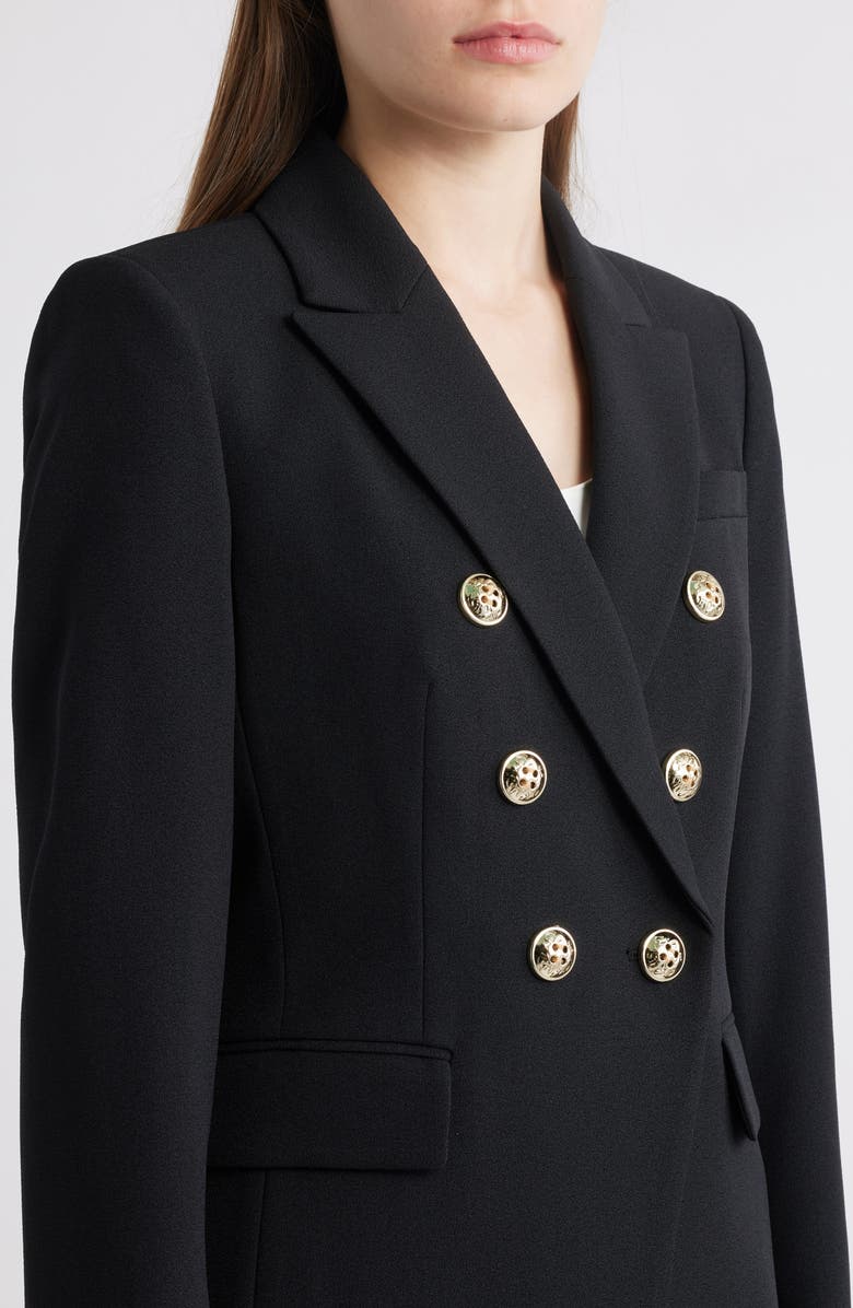 Tahari ASL Double Breasted Jacket, Alternate, color, Black