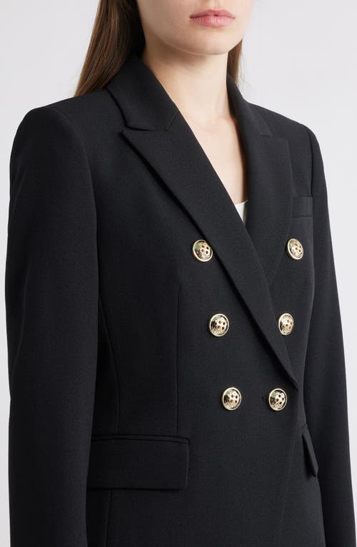 Tahari Asl Double Breasted Jacket In Black