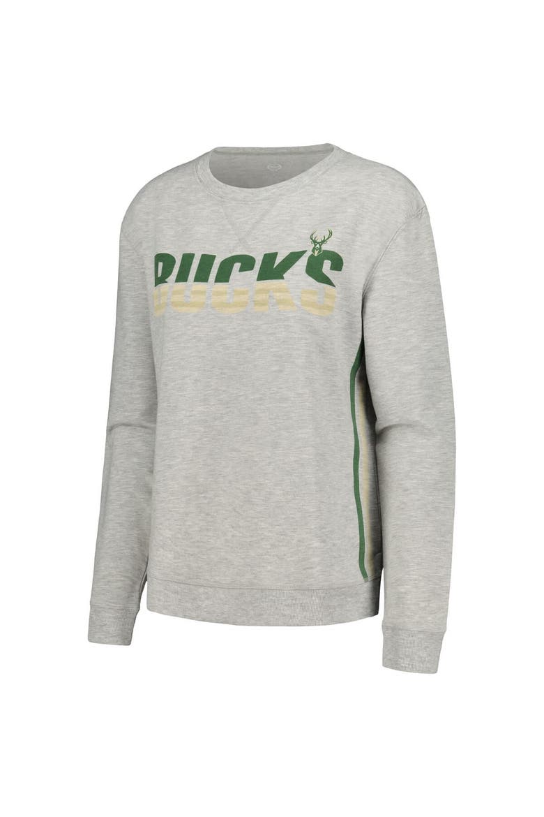 Women's Concepts Sport Gray Milwaukee Bucks Cedar Long Sleeve T-Shirt & Shorts Sleep Set, Alternate, color, Gray